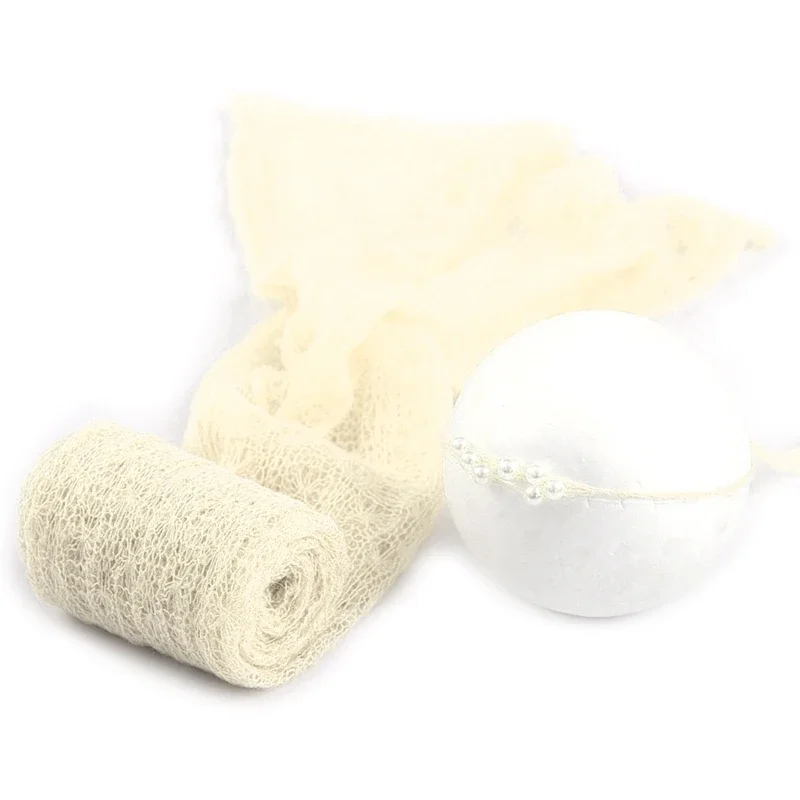 

Baby Mohair Wrap Swaddling Photography Hat Backdrop Babies Photo Shoot Props Drop Shipping