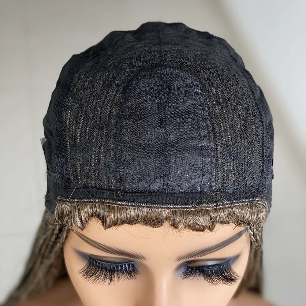 Synthetic Hair Wigs Cosplay Braiding Hair Wig 26 inch Braided Wigs for Black Women Ombre Synthetic Barids Long Synthetic Box Braided Wigs