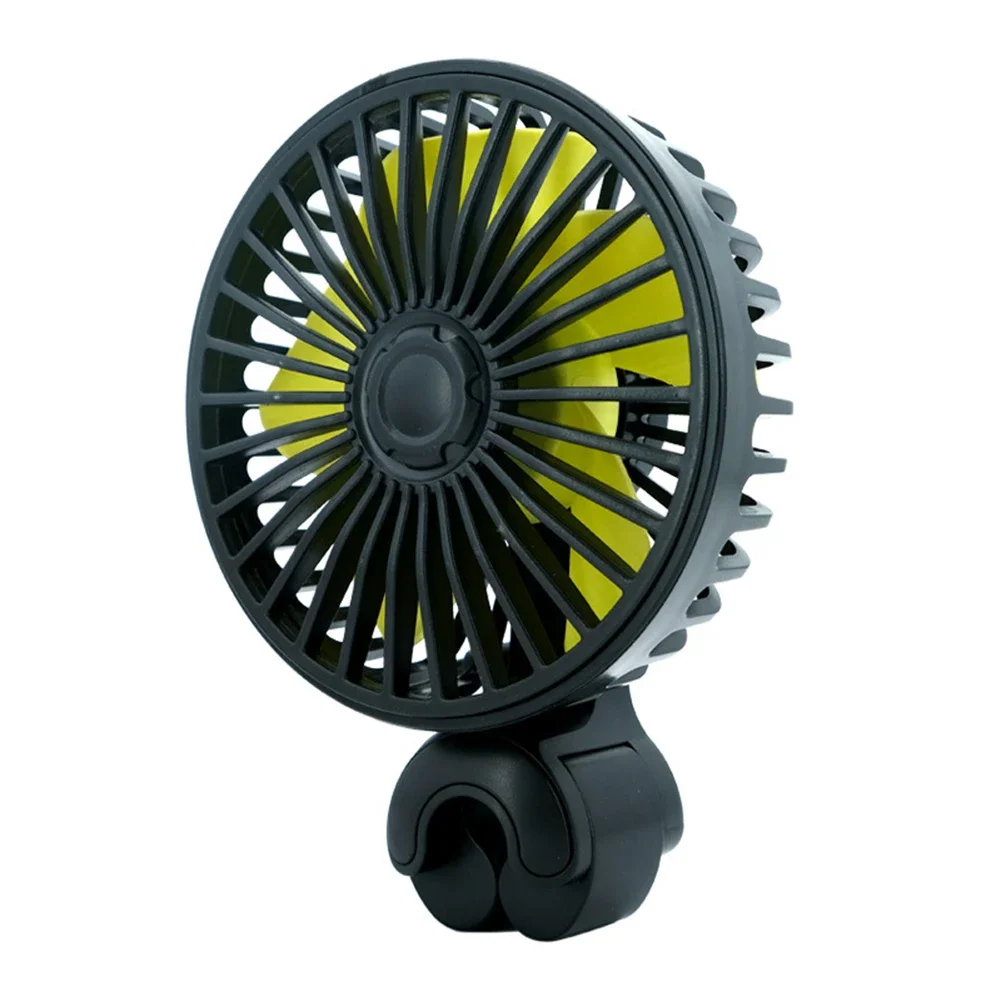 

Car Car Rear Seats Fan Car Fan 12V 3 Adjustable Wind Speed Levels Balm Creative Black Cooling Fan Electric Fan