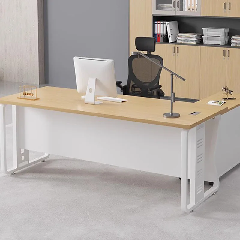 Compact Writing Desk Counter Reception Shelf Workstation Office Desks Work Corner Tavolo Scrivania Ufficio Office Decoration
