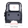 HD556/557 Reflex Green Red Dot Collimator Sight  Adjustable Compact Rifle Scope Accessory Fit Hunting 20mm Mount Airsoft Gun 3