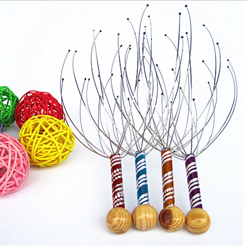 Octopus Head Massager Decompression Toy Remove Muscle Tension Tiredness Headache Anti-stress Sensory Toy for Kids Adult Anti Stress Toys
