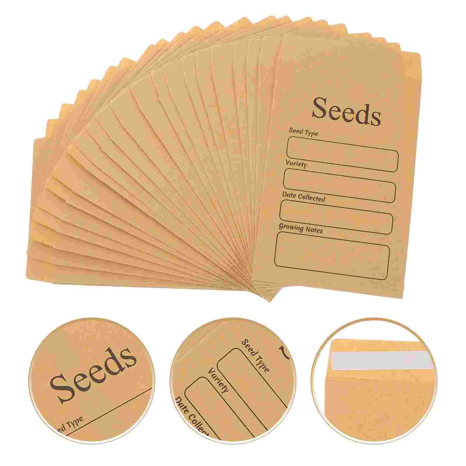 

50Pcs Paper Seeds Envelopes Mini Packets Storage Paper Bags Paper Envelops for Packing