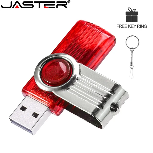 Rotatable USB Flash Drive 128GB Black Red Memory Stick Green Purple Pen Drive 32GB Blue Pendrive Free Key Chain Silver U Disk 1
