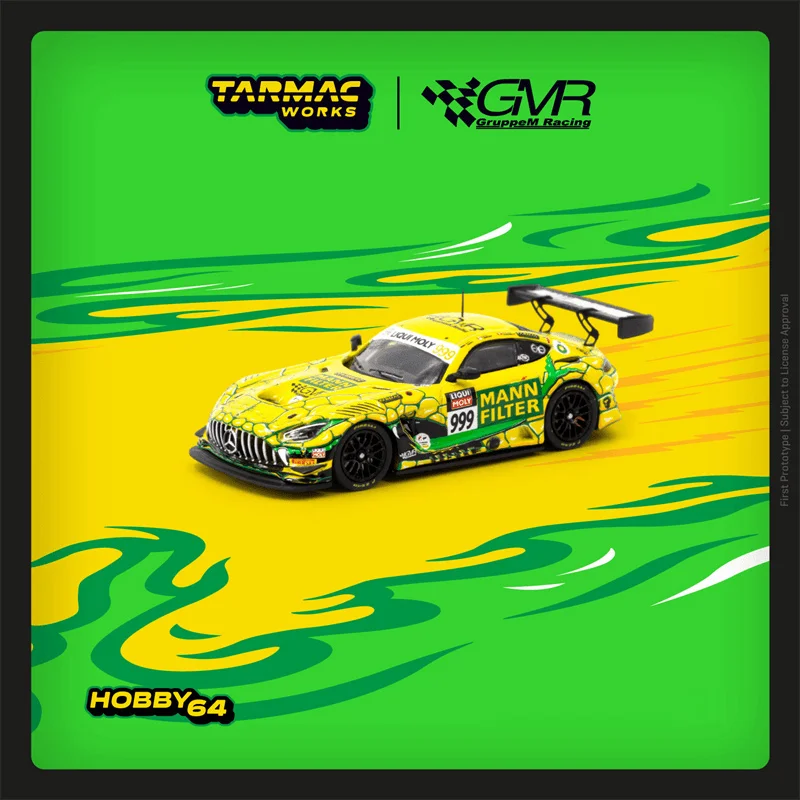 

Tarmac работает 1:64 Мб GT3 Bathurst 12 часов 2023 #999 коллекция моделей автомобилей из литого под давлением