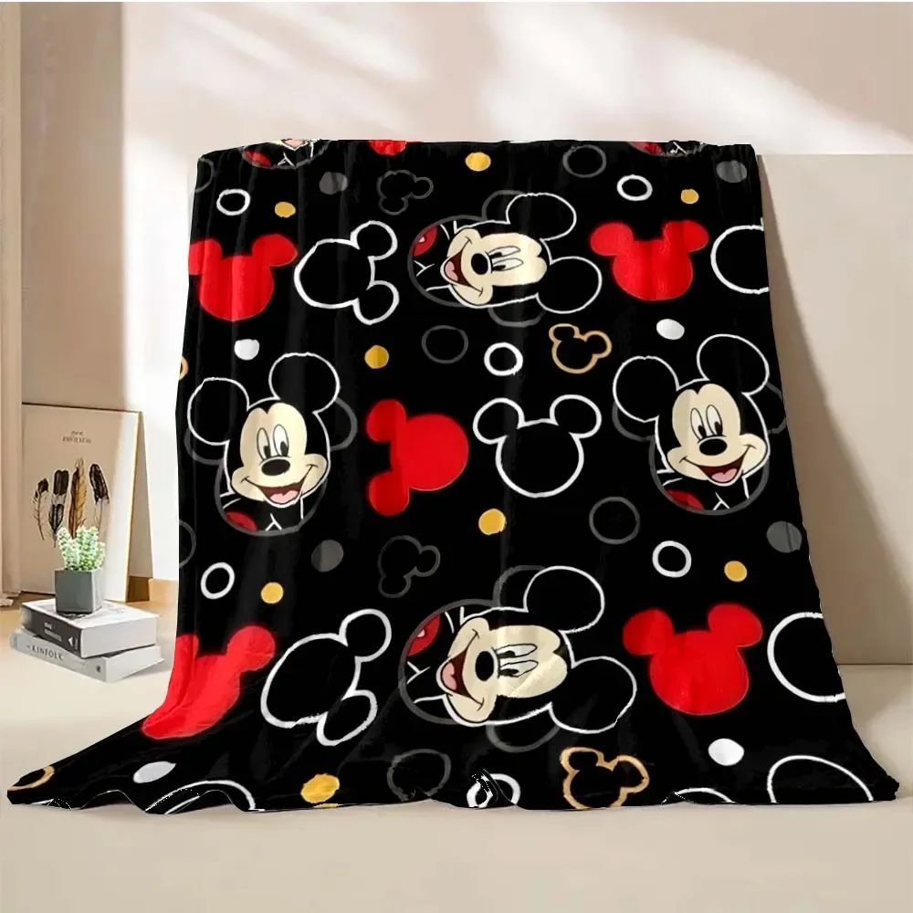 Disney Mickey Mouse Cartoon Blanket Warm Soft Fluffy King Size Throw Kid Adult Sofa Bed Break Blanket Cover Travel Throw Gift 5