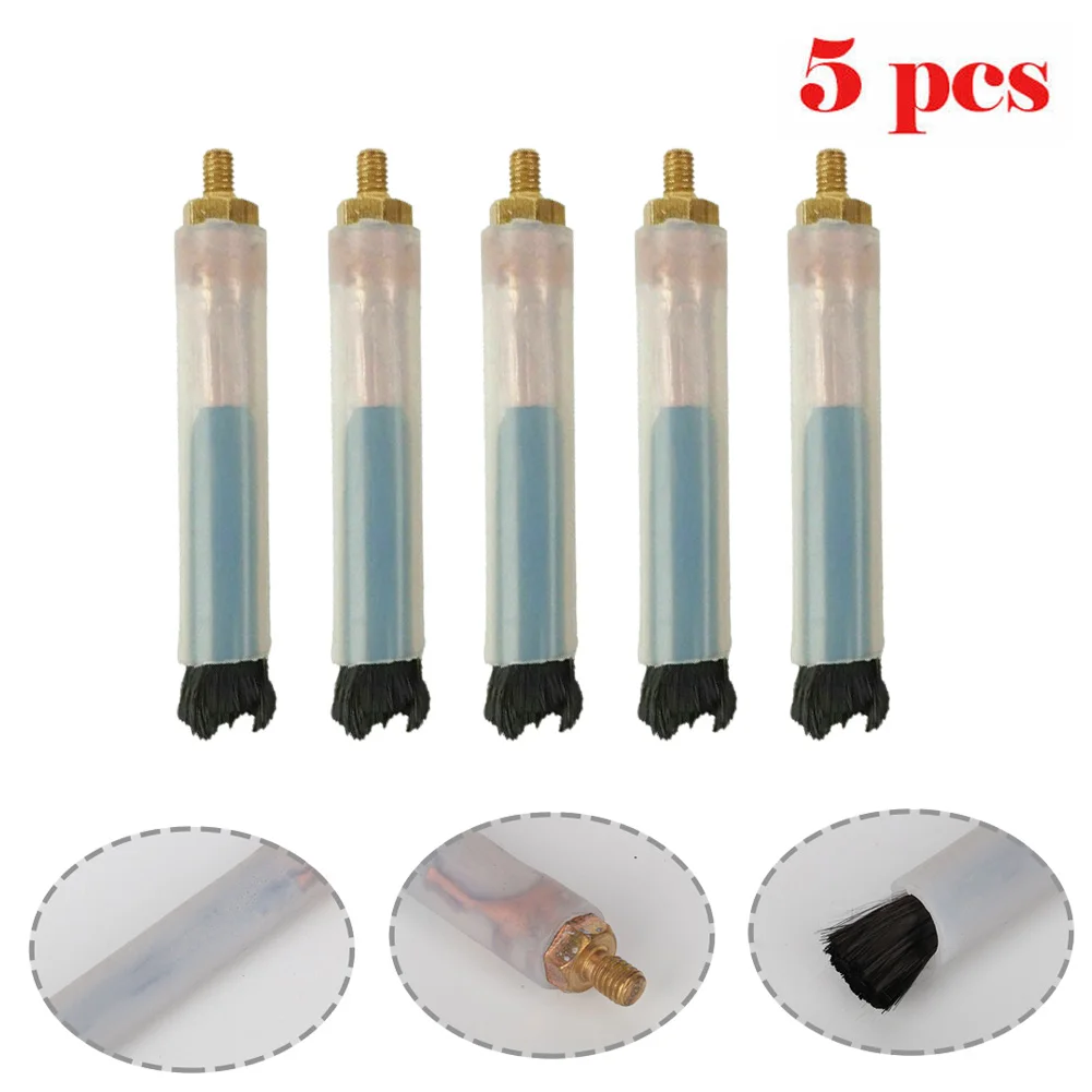 5Pcs M6 Weld Brushes For Weld Seam Bead Joint Cleaning Polishing Machine Cleaner Carbon Fiber Brush/acid Scrubbing Brush