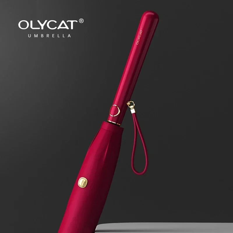 Фото Женский Зонт от дождя OLYCAT в Корейском стиле, Новый Простой ветрозащитный зонт с длинной ручкой, 8K, летний зонт для гольфа для путешествий №2