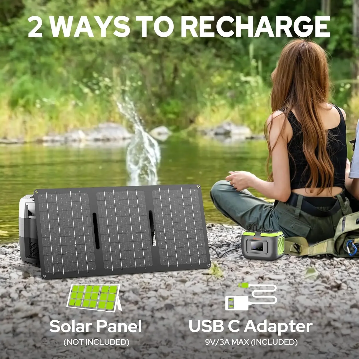 Portable Power Station Portable Generator  Portable Power Pack with AC Outlet External Lithium Battery Pack with USB C Input 4