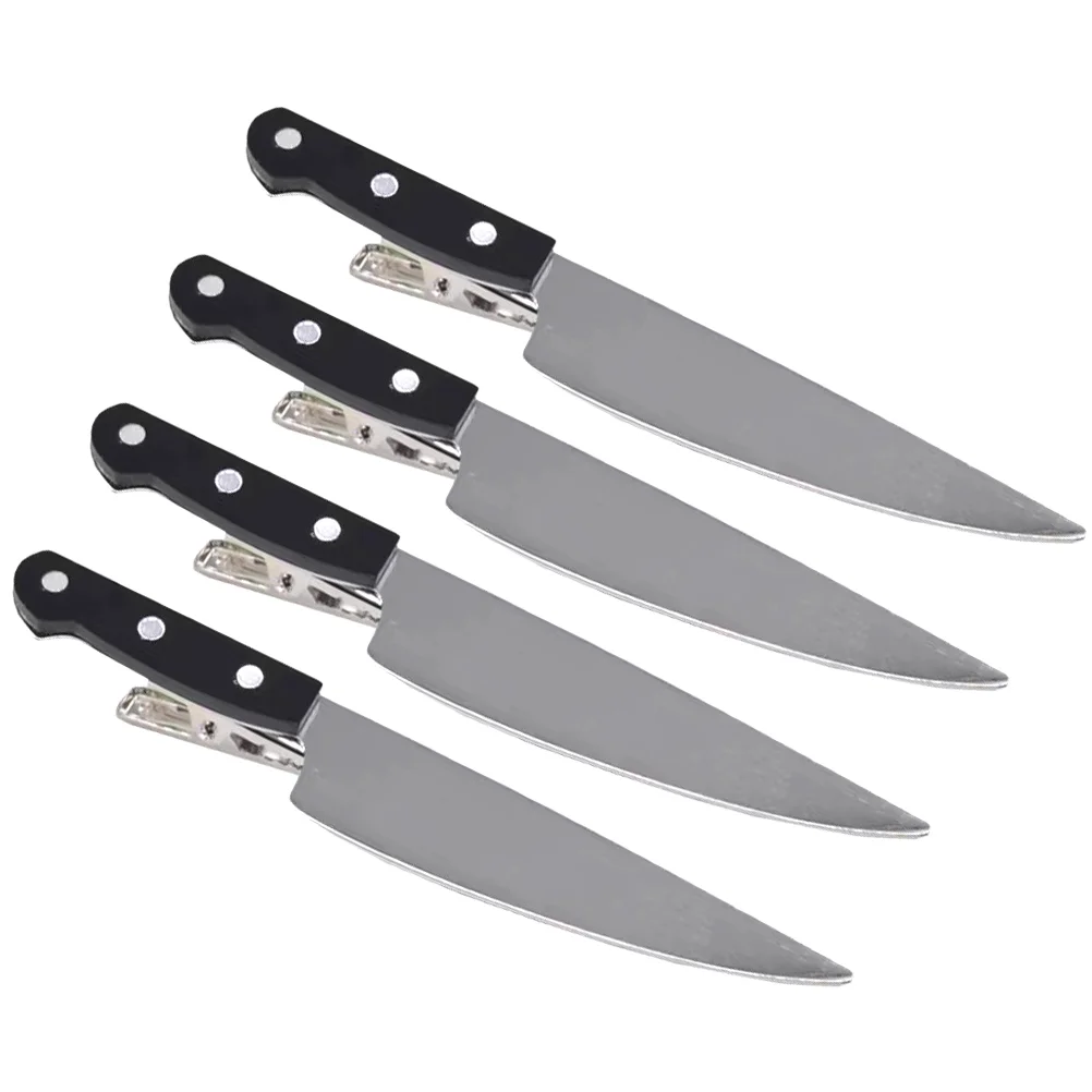 4 pcs Small Knife Hair Clip Punk Hair Clips Women Hair Clips Decorative Hair Clips 4