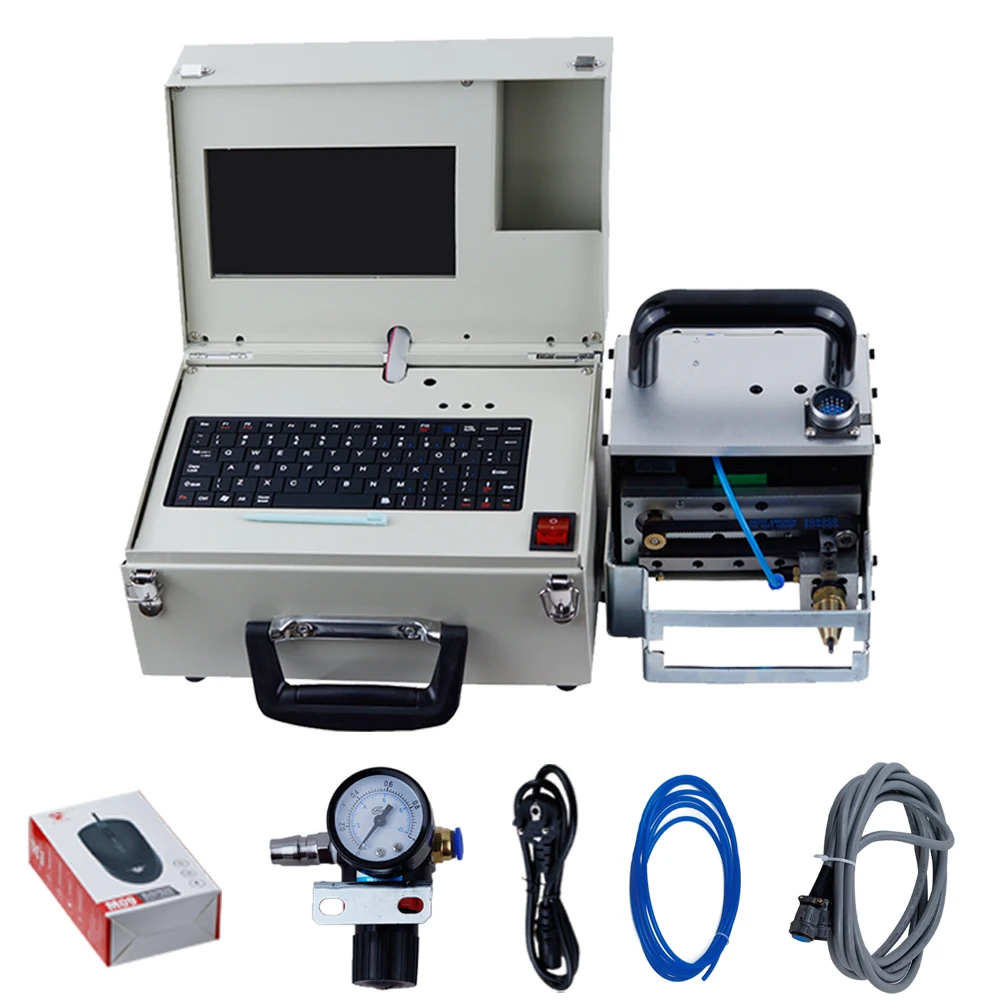 PortableMetalPneumaticDotPeenMarkingMachineForVINCode(80*30mm)FrameMarkingMachinechassisnumber220V/110V