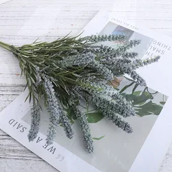 Elegant Artificial Lavender and White Floral Bouquet for Home and Event Décor (Blue)