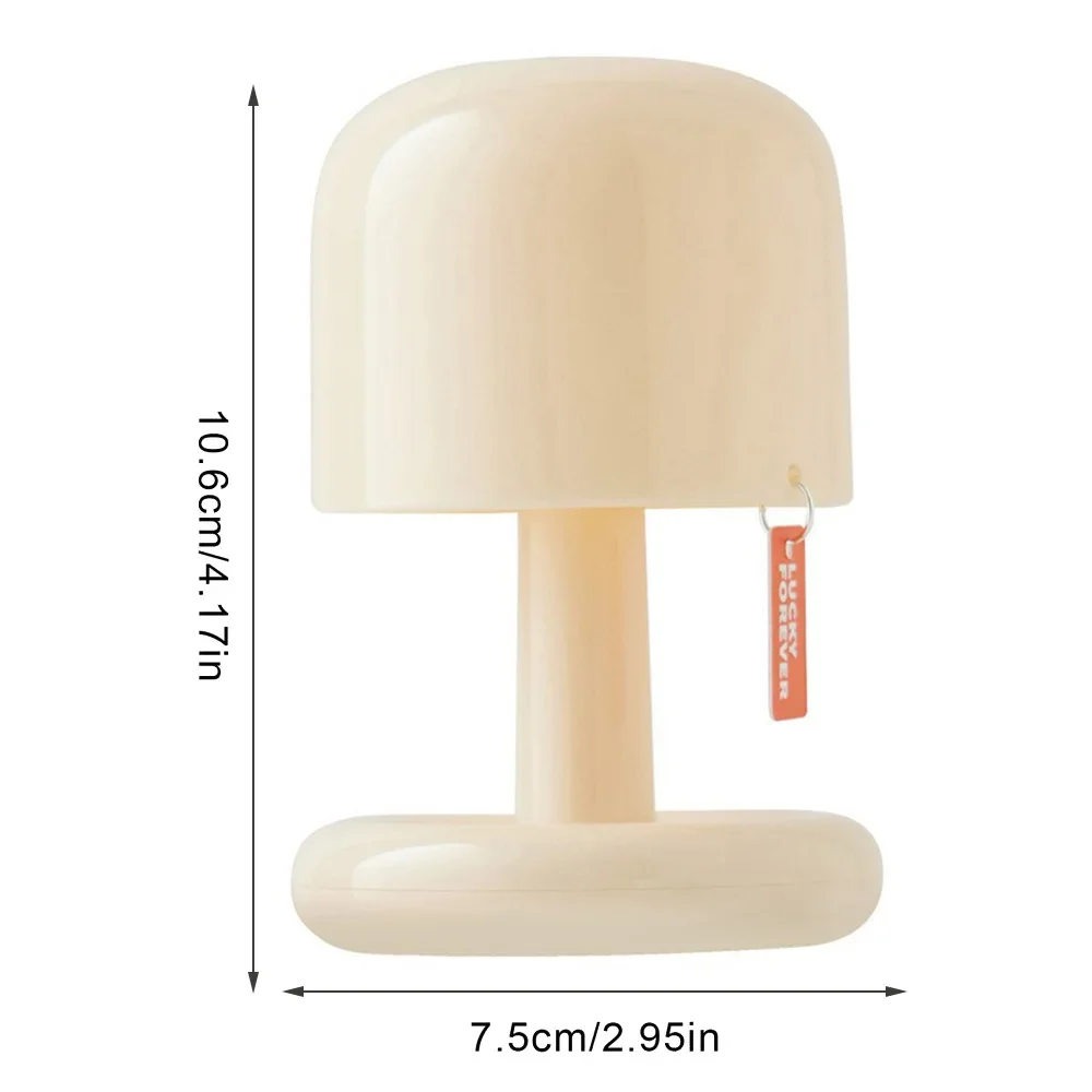 Mini Creative Mushroom Table Lamp Sunset Color Rechargeable Desktop Night Light for Bedroom Bedside Living Room Decor Kids Gift Desk Lamp Night Light Mini Night Light Mini Led Light Led Desk Lamp