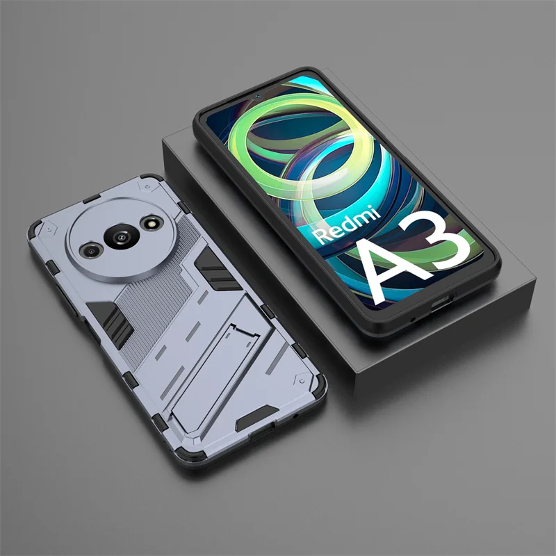 Magnetic Stand Armor Back Cover for 4G Smartphone - Durable Protective Case
