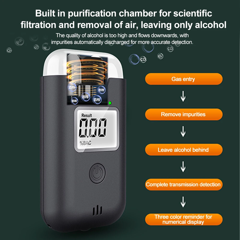 LCD Display Digital Alcohol Breath Tester Breathalyzer Drunk Driving Analyzer Alcohol Test Tools