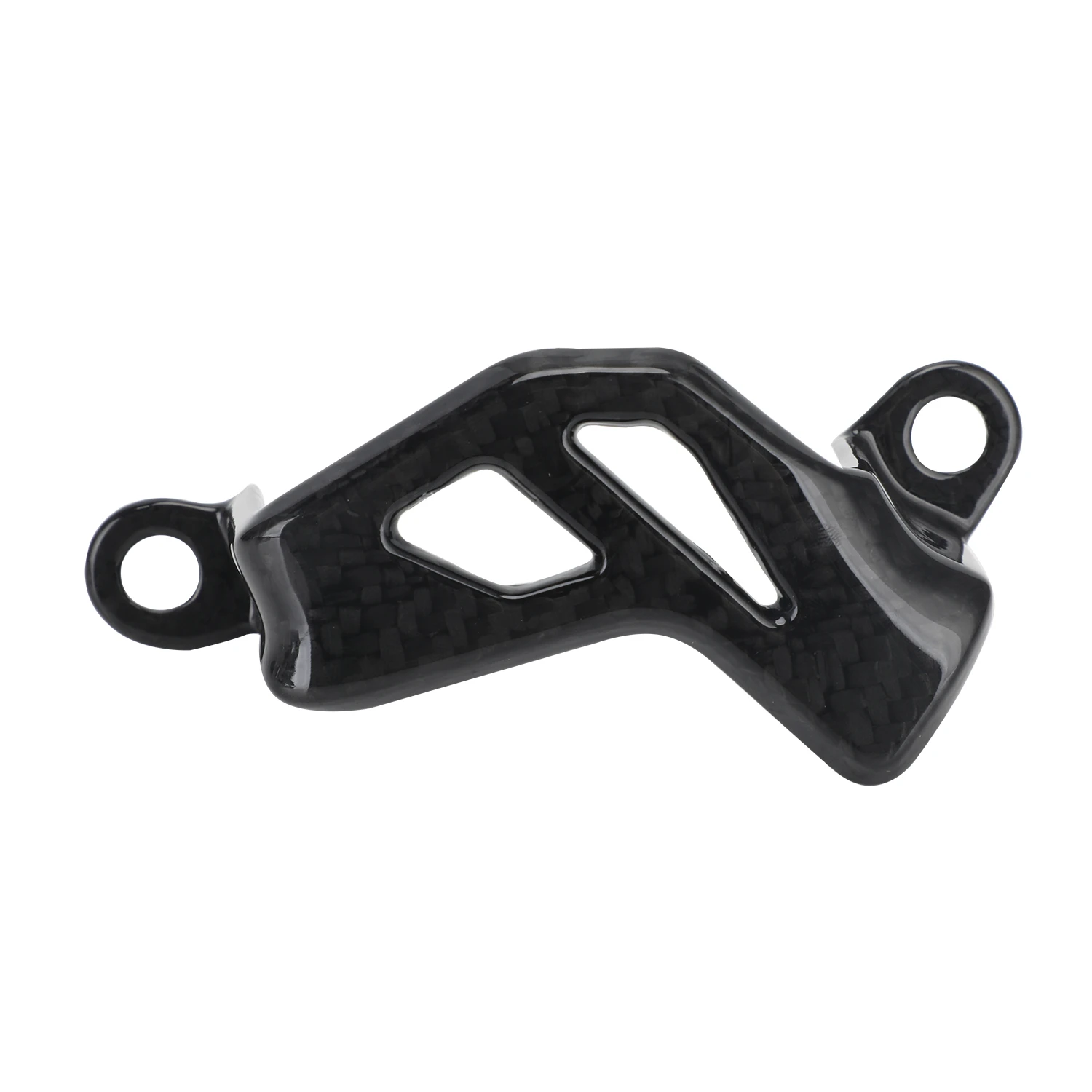 Funparts 탄소 섬유 후면 브레이크 켈리퍼 커버 가드 오토바이 부품nKX250F 2004-2018 KX450F 2006-2018 RMZ250 2004-2006