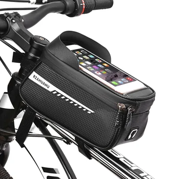 Borsa da bicicletta 1L telaio anteriore tubo superiore borse da bici impermeabile Touch Screen borsa da ciclismo borsa da supporto per telefono da manubrio accessori per biciclette