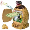 Dinosaur Egg Piggy Bank Money Box Fingerprint Password with Music Light Electronic ATM Cash Coin Box Play House Toys for Kids 4