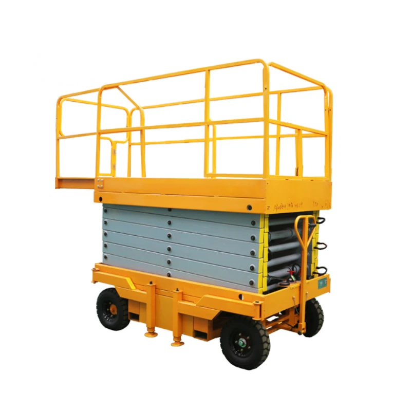 

300Kg 6M 8M 10M 14M 18M Mobiele Hydraulische Schaarlift Kleine Mobiele Een Man Schaarlift Elektrische Steigers Portable Lifting