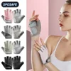 1Pair Breathable Cycling Gloves Workout Gym Gloves for Men Women Weight Lifting Fingerless Gloves Training Exercise Fitness 1