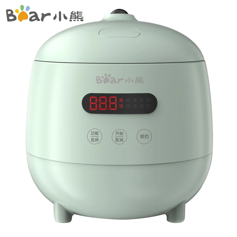 

Bear Electric Rice Cooker Automatic Multi Electric Cooker 300W Mini Portable Cooking Pot with Reservation for 1-2 Peoples 220V