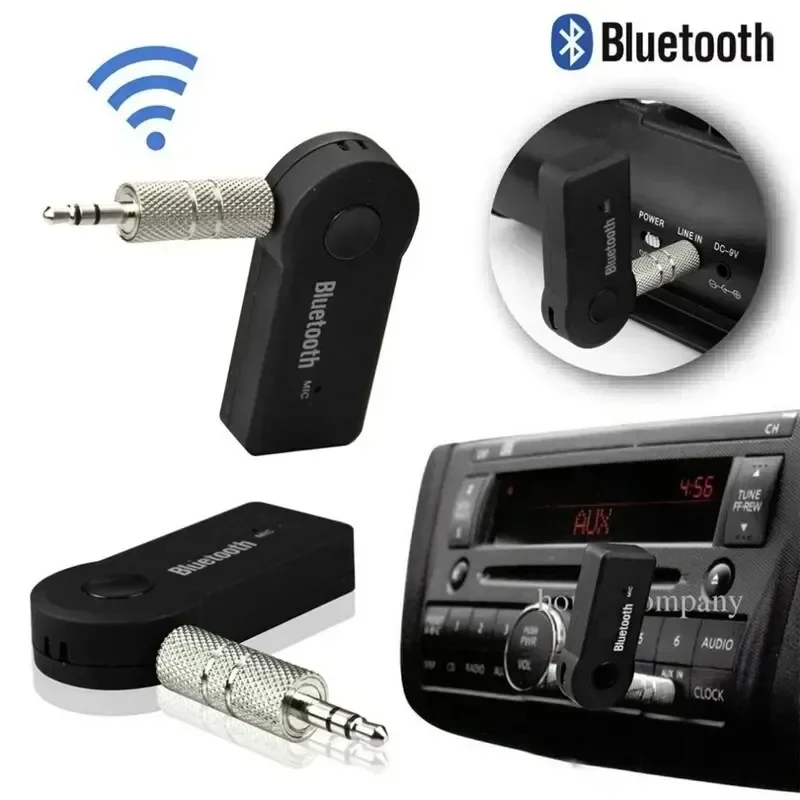 미니 블루투스 오디오 수신기 3.5mm AUX 잭 무선 오디오 어댑터 자동차 홈 스테레오 시스템 유선 헤드셋 핸즈프리 통화
