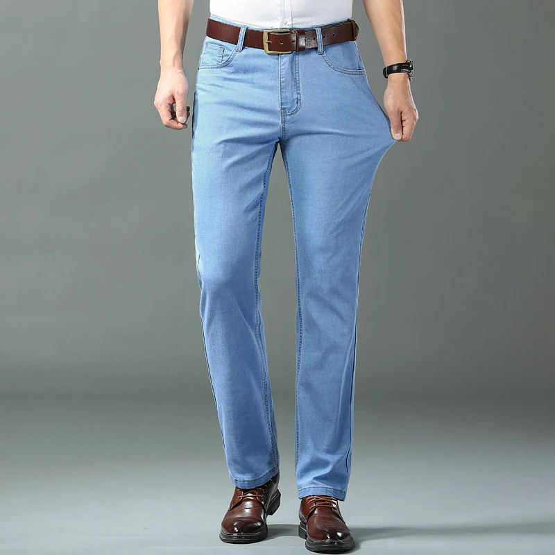 Spring/summer Lightweight Fit Straight Men's Jeans Classic