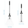 9 Teeth Telescopic Metal Rake Adjustable Retractable Leaves Rake For Garden Backyard Lawn Farm Cleaning Tools 6