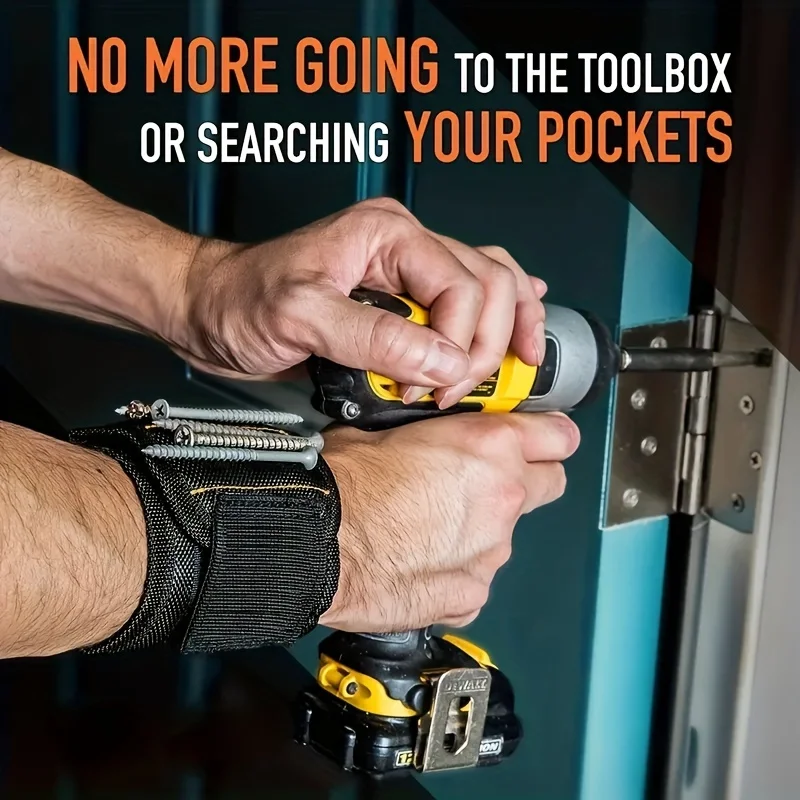 Magnetic Wristband with Super Strong Magnets and Adjustable Strap