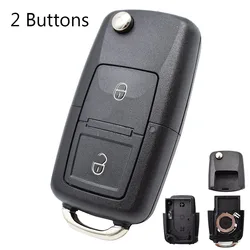 Enhanced Car Remote Flip Key Fob Case Shell - No Blade (2 buttons)