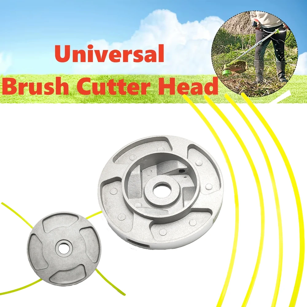 Universal Mower Hed Line String Saw Grass Brush Grass Trimmer Head grass trimmer head aluminum trimmer head For Lawn Mower Cutter Accessories For Home Garden Cuttin