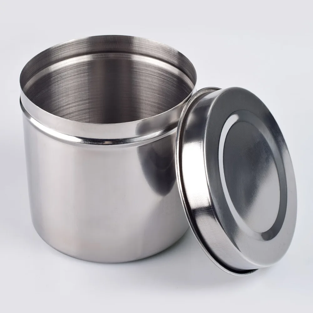 Stainless steel disinfection supplies jar with lid sealed jar cotton cotton ball iodine volts with jar