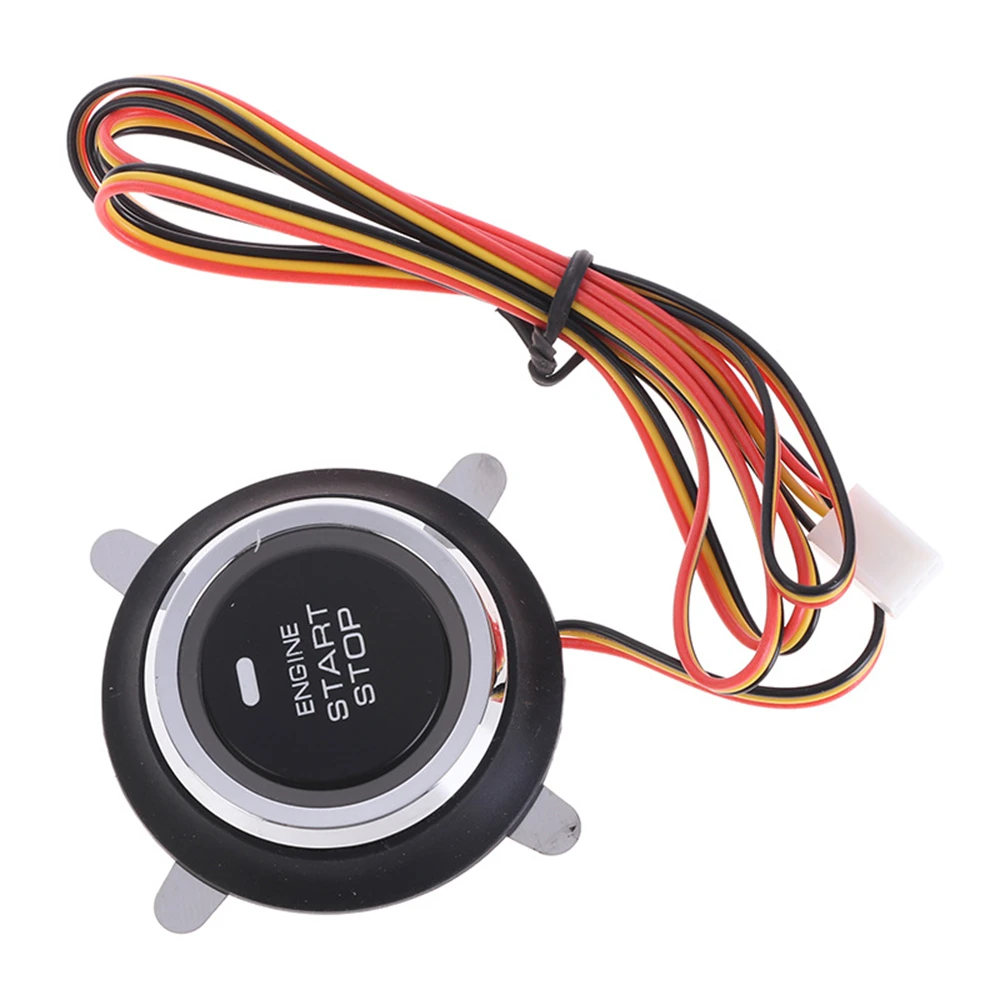 

​Car One-Button Start 12V Auto Replacement Car Engine Start Stop Push Button Keyless Entry Ignition Starter Switch Practical