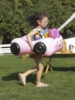 Baby Pool Floats With Canopie, Children's Swimming Pool Float Toys , Boys Girls Floating Row, Swimming Circle Beach Party 2