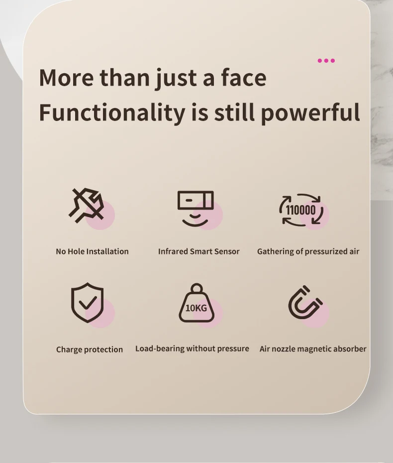 Description Picture 6 of itemWall Mounted Hair Dryer Holder For Iconic Brand Hair Dryer Toilet Organizers For Dyson Blower Change Into Hand Dryer