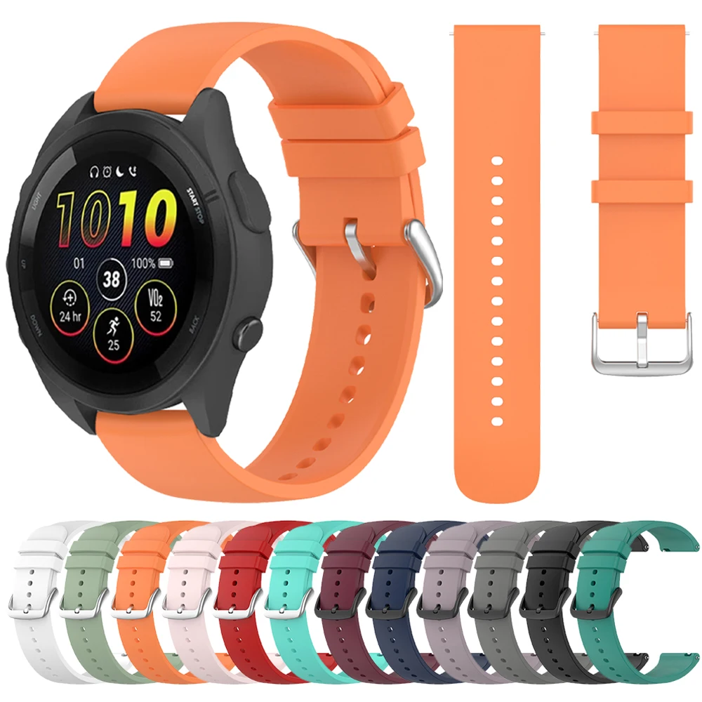 

20 22 мм сменный силиконовый ремешок для Garmin Forerunner 265 255 245 музыка Vivoactive 4 браслет для Garmin CAME 3 2 спортивный браслет