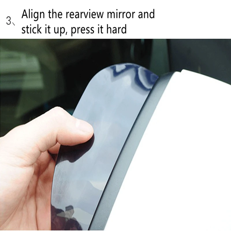 2 Pcs of Car Rearview Mirror Rain Eyebrow Car Black Rain Shield Exterior Modified To Block Clear Vision Universal