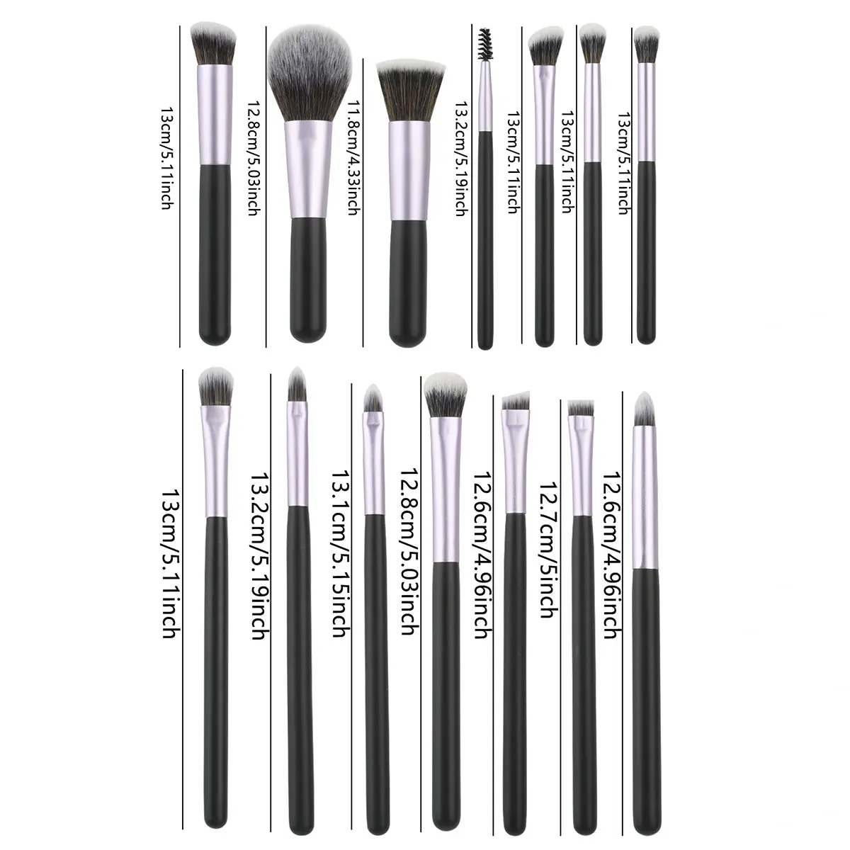 Deluxe 14-Piece Makeup Brush Set - Ultra Soft Bristles for Flawless Application, Travel-Friendly & Multifunctional Beauty Essentials