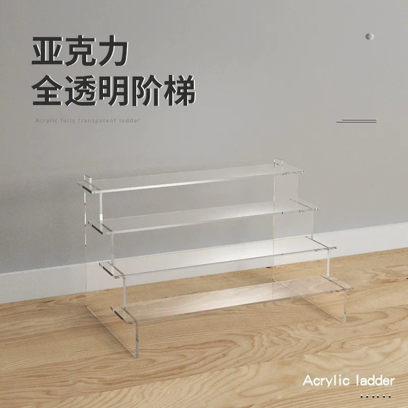 

Acrylic display stand, display stand, bubble mart doll, stepped transparent two-dimensional figure, Lego model stand