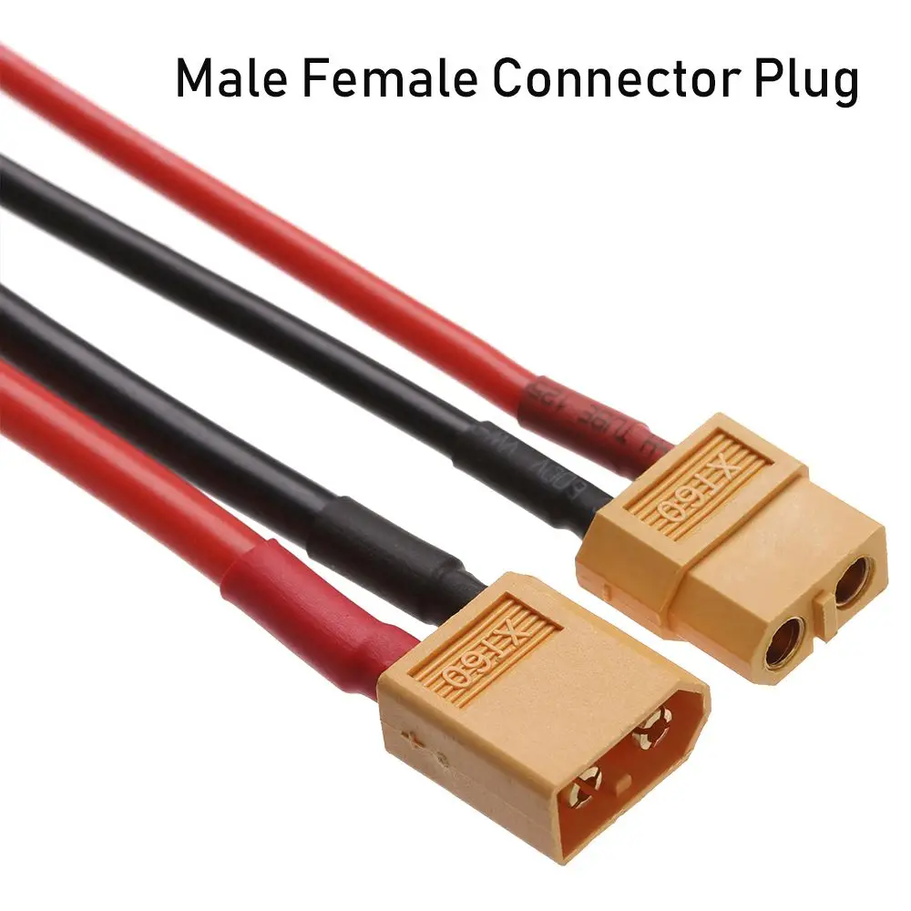 Connettore maschio-femmina XT60 da 10/20/30 cm con cavo in silicone da 12AWG Sale - mobile
