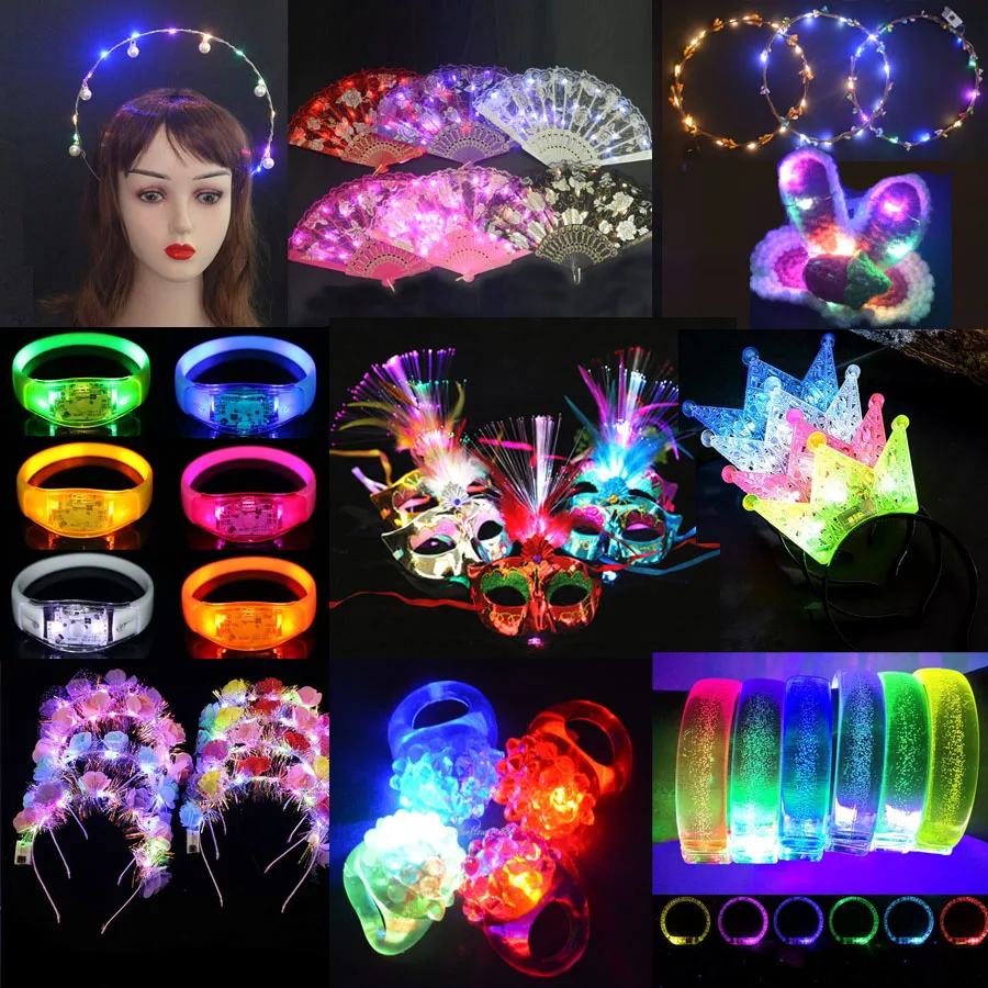 Headband Glasses Scrunchies Brooch Led Accessory Wedding Party