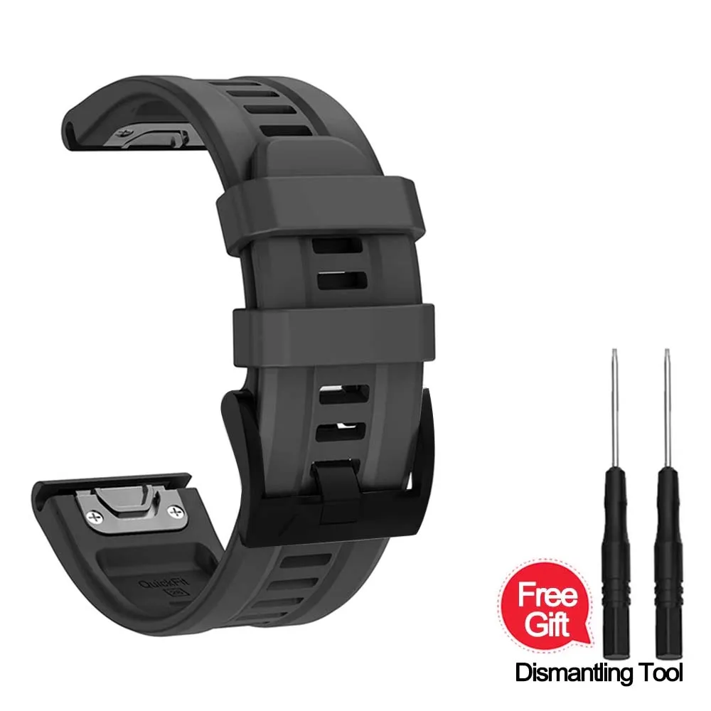 סרט סיליקון רך לשחרור מהיר בגרמין פניקס 7/7X Pro/5/5X Plus/6X/Epix Gen 2/Approach S70/S60/S62