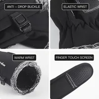 Touch Screen Warm Men Motorcycle Riding Equipment Guantes Windproof Waterproof Snowboard Ski Thermal Cycling Gloves 2
