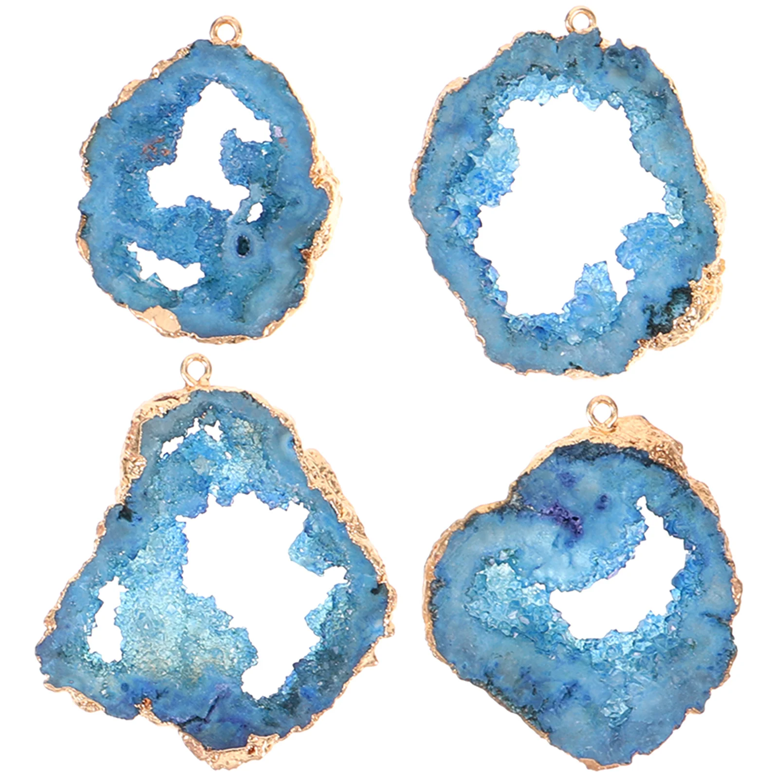 

4 шт., Агатовые Подвески для сережек