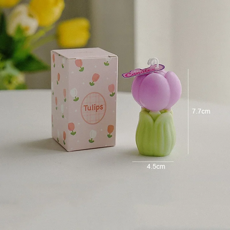 Tulip Blossom Aromatherapy Soy Wax Candle – Scented Candle for Weddings, Birthdays, and Home Decor