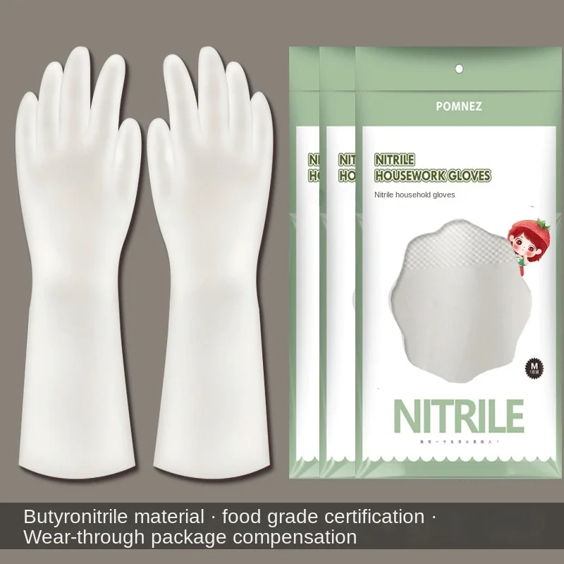 Premium Food Grade Nitrile Gloves for Adults and Kids - Cartoon Design for Kitchen and Household Cleaning 6