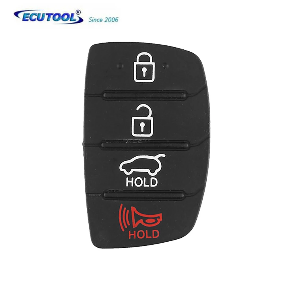 

ECUTOOL 10PCS 4 Button Filp Remote Car Key Shell Fob Case For Hyundai Mistra HB20 SANTA FE IX35 IX45 Accent I40 Solaris