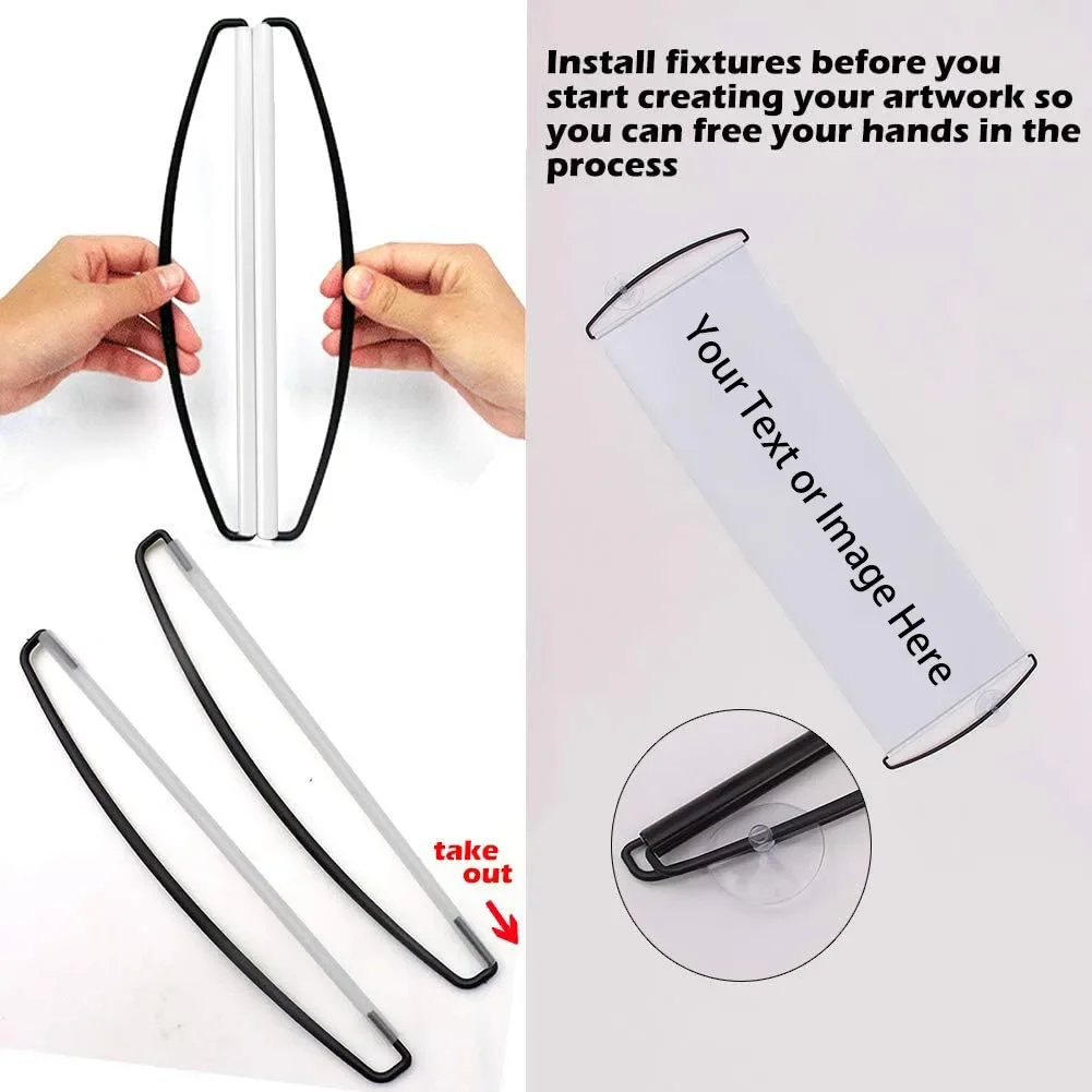 1pc Hand Banner Reusable Handheld Portable Banners for Birthday Party Sports Concerts Cheer Congratulations