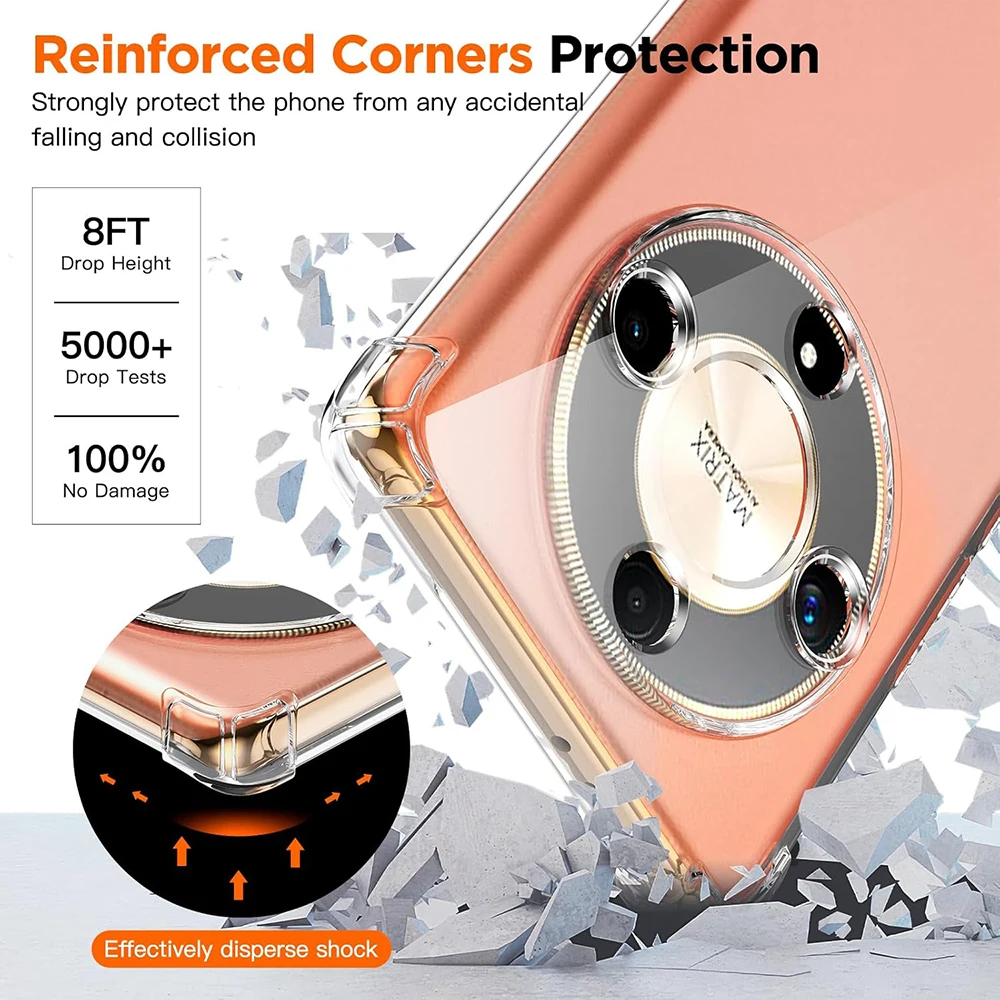 Shockproof Ultra Thin Silicone Clear Back Case