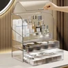 Cosmetics Storage Box Transparent Acrylic Display Box With Lid Dust-proof Perfume Storage Box Large Capacity Storage Cabinet 4
